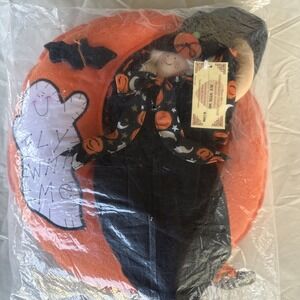 Overly-Raker Halloween Witch On Moon "Fly With Me" Vintage 1998 Seasonal Decor